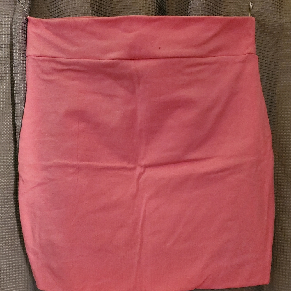 Stretch Mini skirt Bubble Gum color